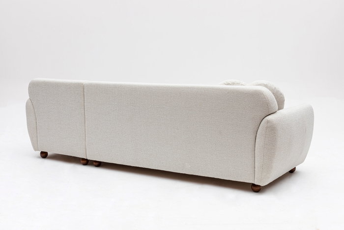Atelier Del Sofa Sofá Esquinero Right (L3-CHL) Blanco 162 x 273 x 93 x 86 cm